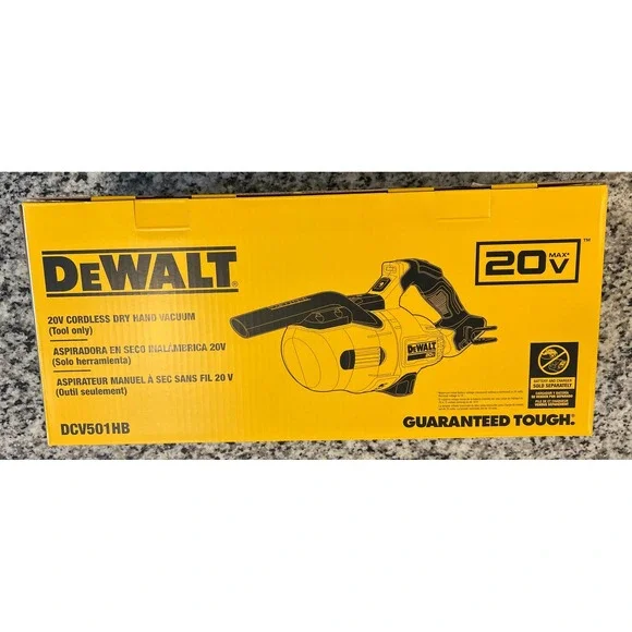 DEWALT 20V MAX Cordless Dry Hand Vacuum Tool Only DCV501HB New In Box - Picture 3 of 7